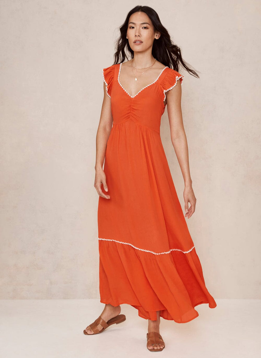 Orange Maxi Dress Mint