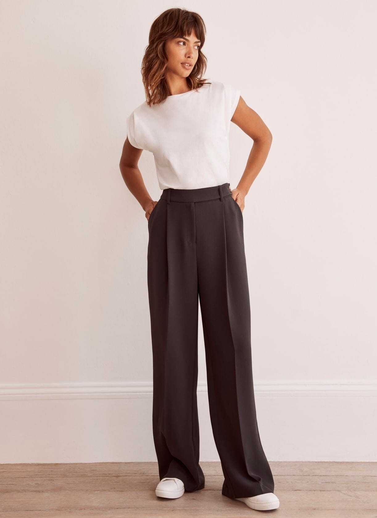 River Island Palazzo Trousers  Navy  verycouk